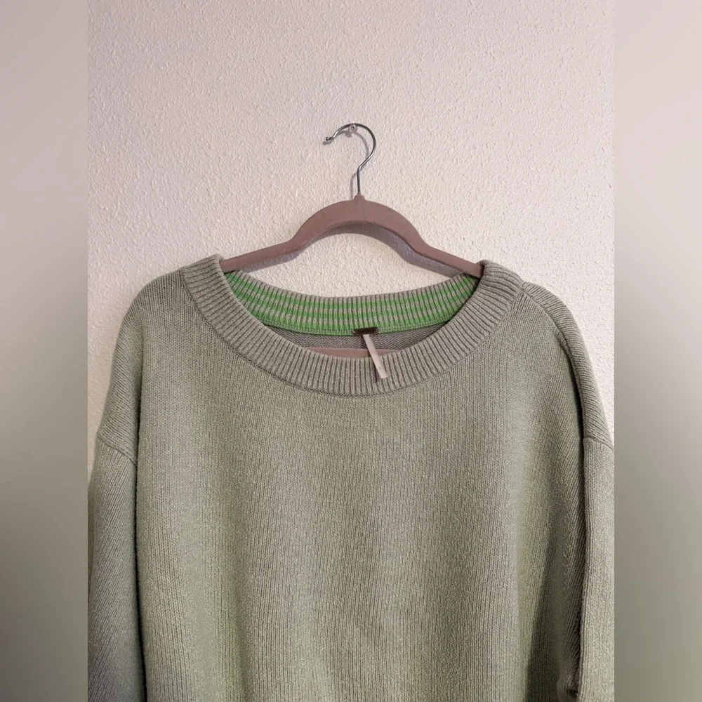 Free People Street Fair Tunic in Lime Grey Combo